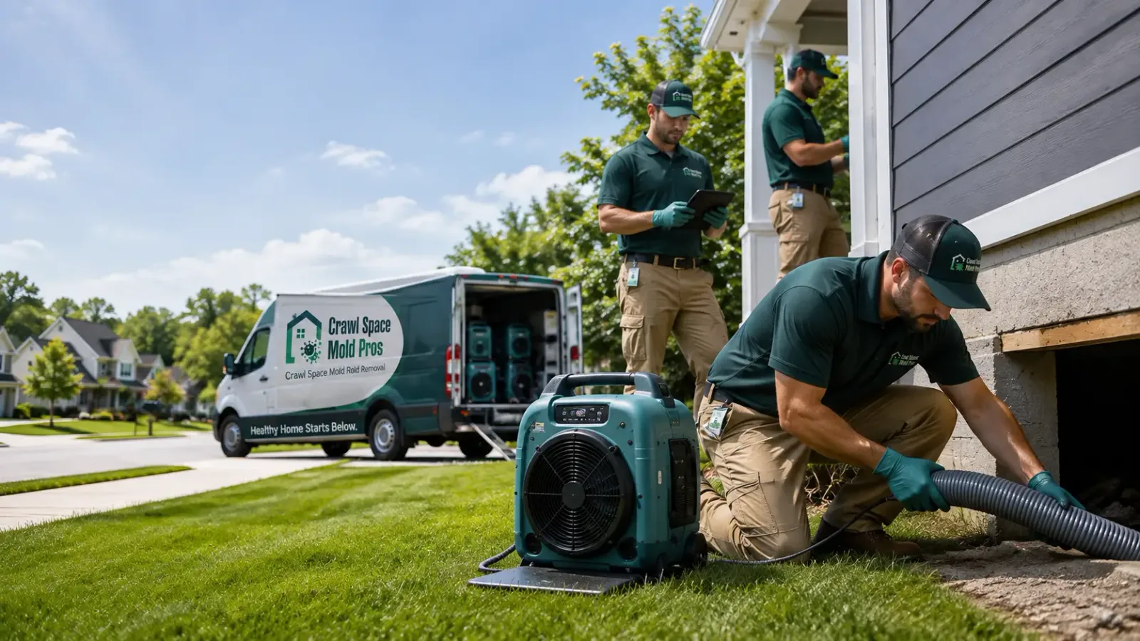 Crawl Space Mold Removal in Goodells, MI